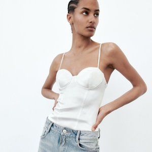 Satin White BodySuit